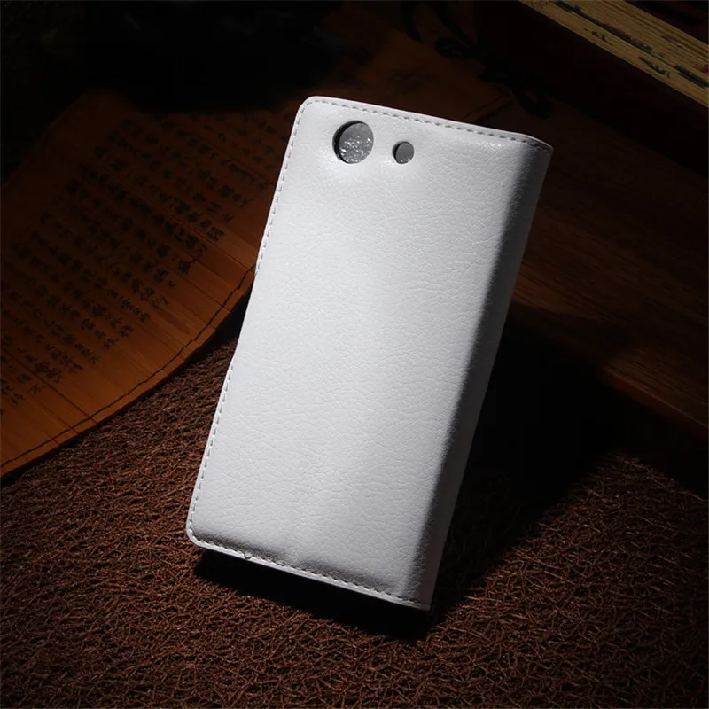 Кожаный чехол книжка для Sony Xperia Z3 Compact Mini M55W D5803 D5833 4 6 дюйма задняя крышка корпуса