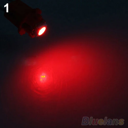 New Trendy 10X T5 B8.5D Car Led Gauge 5050 1Smd Speedo Dashboard Dash Side Auto Xenon Light Bulb | Автомобили и мотоциклы