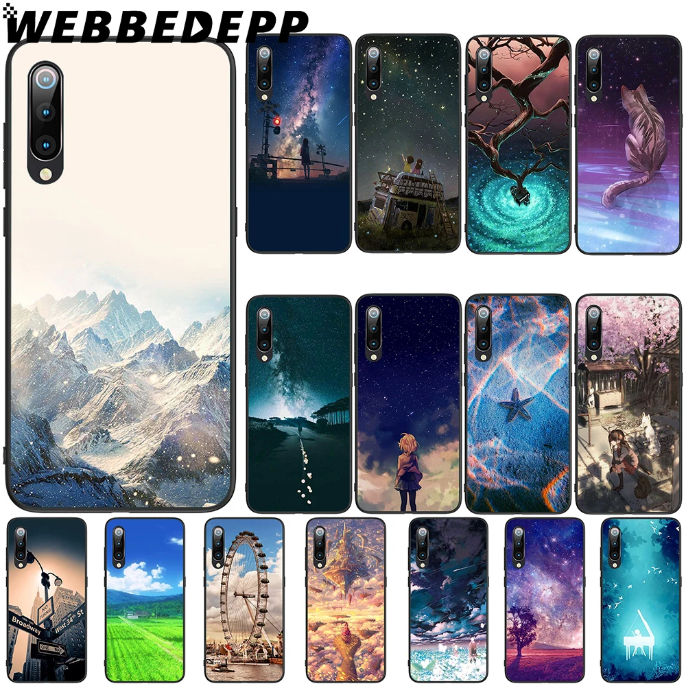 WEBBEDEPP мягкий чехол из ТПУ с оригинальным пейзажем для Xiaomi Mi 6 8 A2 Lite 9 Pro A1 Mix 2s Max 3 F1