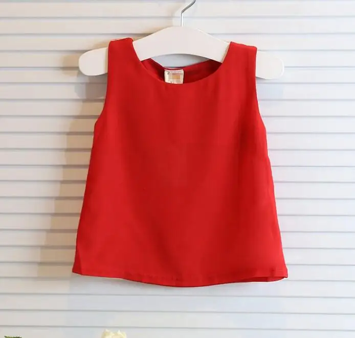 Корейская детская одежда Детская Новая цветная волнистая юбка + шифоновый жилет