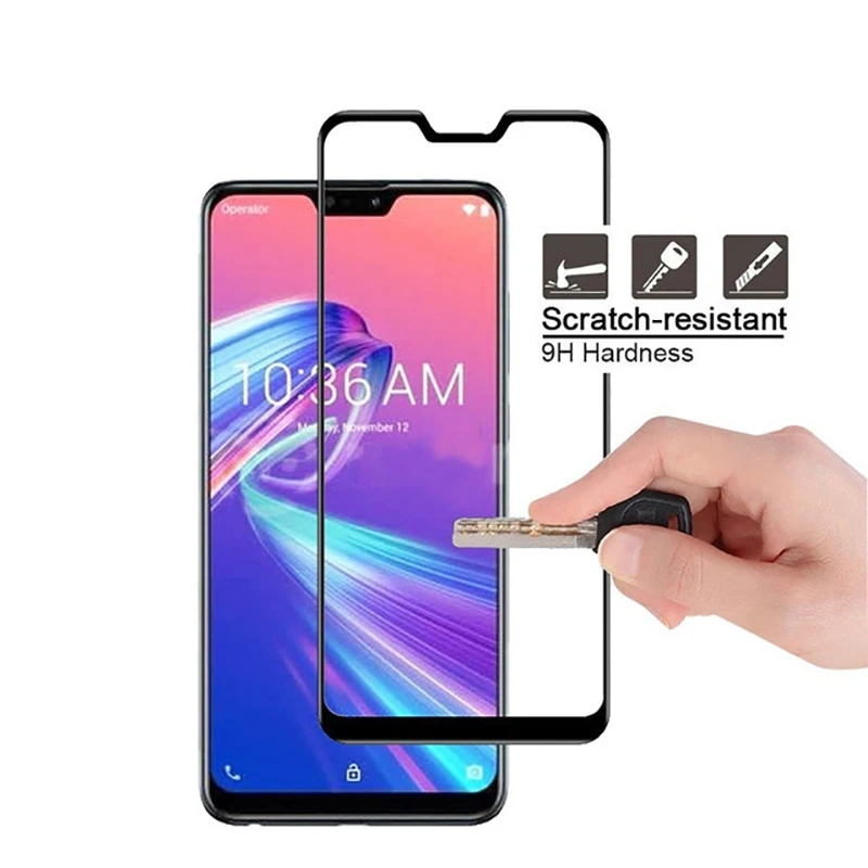 Закаленное стекло для Asus Zenfone Max Pro M2 ZB631KL полное покрытие ZB633KL защита экрана ZB