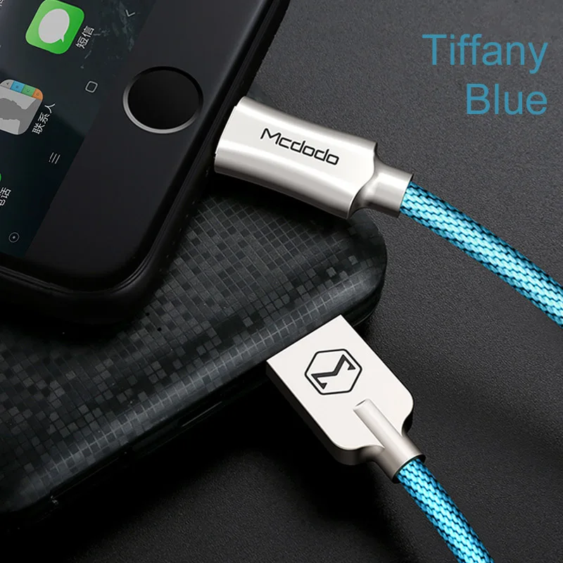 Tiffany blue Кабель Mcdodo для iPhone, IOS 12, 1,2 A, быстрое зарядное устройство, 1,8 м, М, Lightning-USB кабель для iPhone XS Ma'x X 8, 7, 6, 5 Plus, кабели для передачи данных - Цвет: Tiffany blue