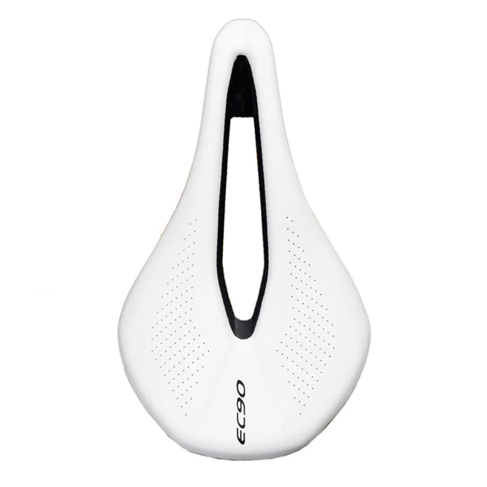 white EC90 PU дышащая мягкая подушка для сиденья, Велосипедное Сиденье, горная дорога, велосипедное седло, Гоночное седло - Цвет: white
