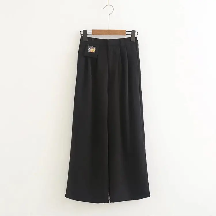 Джинсовые шорты с завышенной талией широкие брюки для девочек в корейском стиле