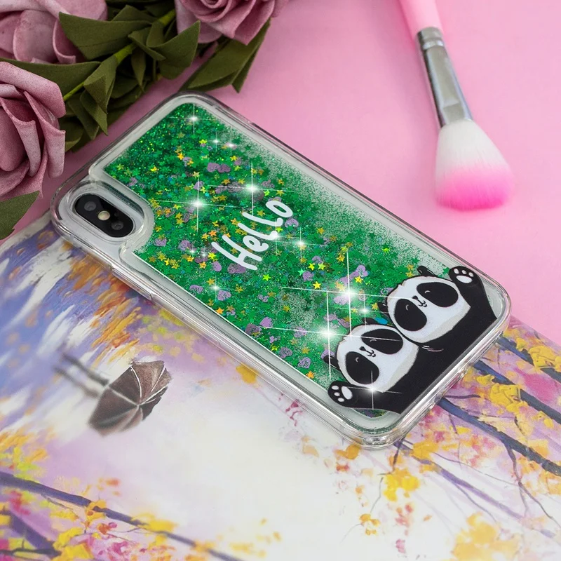 Жидкий чехол для samsung Galaxy J4 J6 A6 A7 S8 S9 Plus Note 9 Xiaomi Redmi F1 6A мультяшный Забавный Единорог Мягкий силиконовый чехол