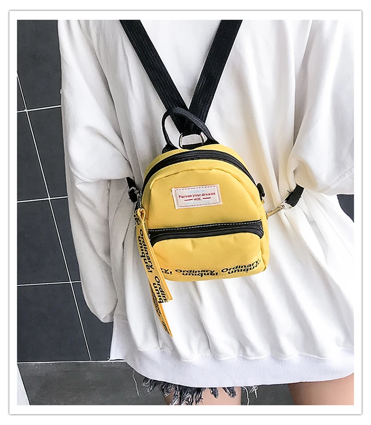 Новый мини рюкзак в Корейском стиле с буквенным принтом милые студенческие сумки