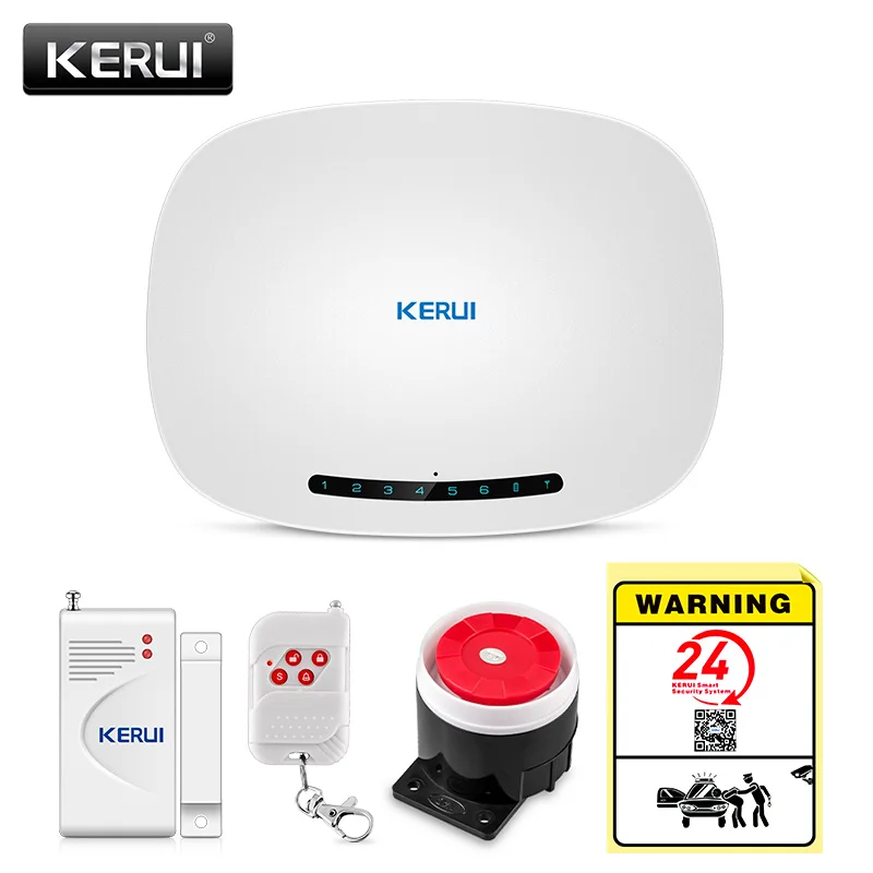 Беспроводная домашняя сигнализация KERUI W19 GSM костюмы автоматический дозвон