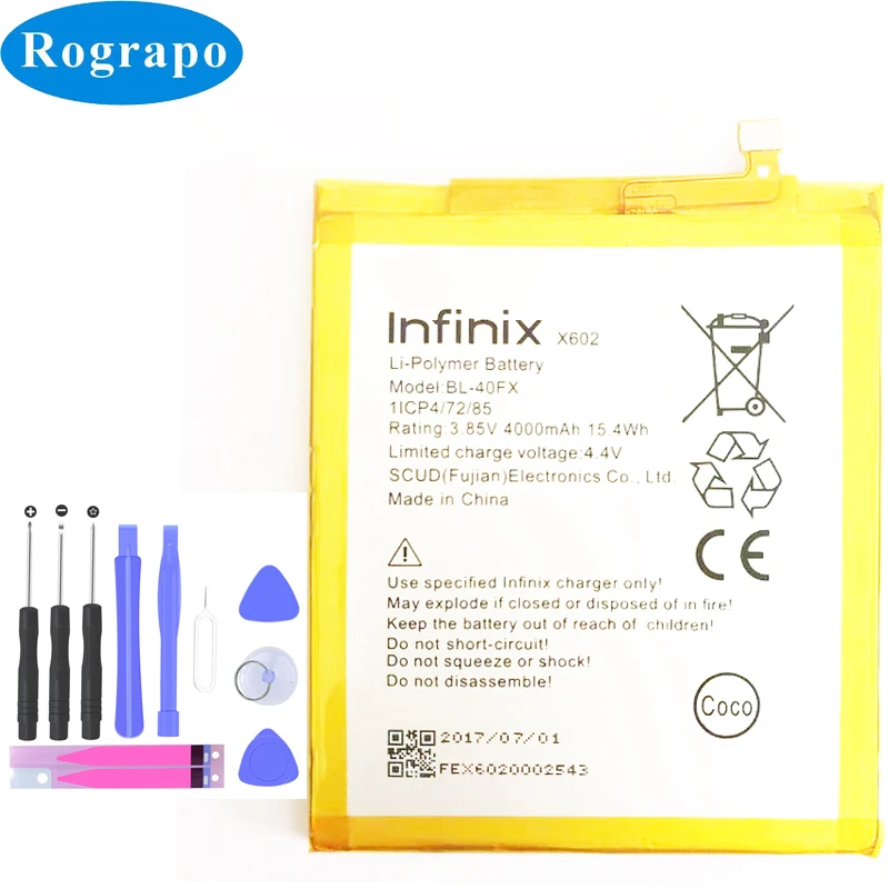Аккумулятор 4000 мАч для infinix zero 4 plus + X602 X574 BL 40FX Baterij Batterie Batteria|cell phone battery|battery forphone