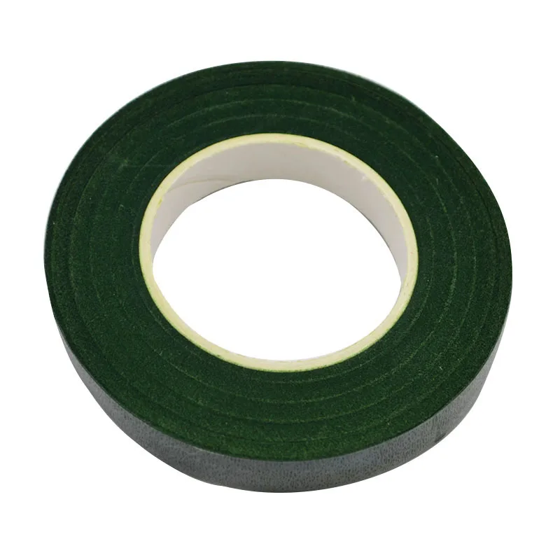 Dark green Лента для ствола для изготовления цветов самоклеящаяся маленькая клейкая лента для рукоделия Искусственные Шелковые товары для цветов - Цвет: Dark green