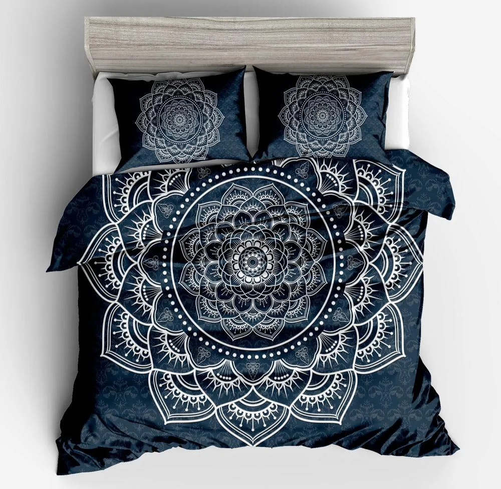 

Duvet Cover Black geometric pattern simple wind 2/3pcs British Style Family student dormitory Quilt cover pillowcase