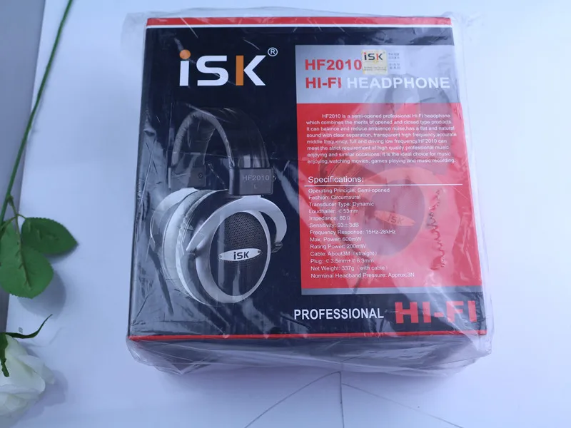 Оригинальные оригинальные HF-2010 ISK полуоткрытые наушники с монитором Hi-Fi