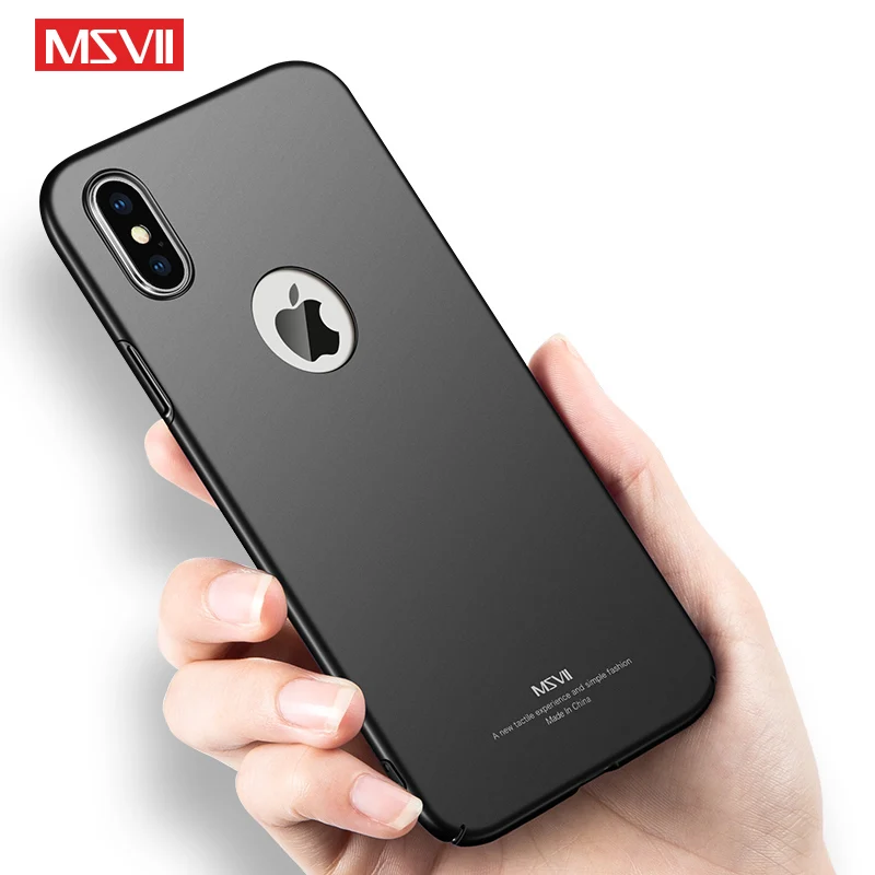 Чехол MSVII для iPhone XS Max Ультратонкий матовый чехол Apple X тонкий из поликарбоната XR S