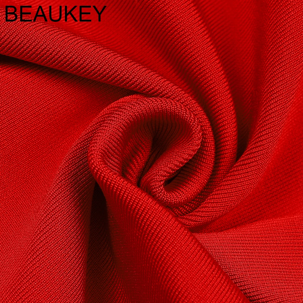 BEAUKEY 2018 Сексуальное Женское Платье-футляр на бретелях-спагетти черное красное