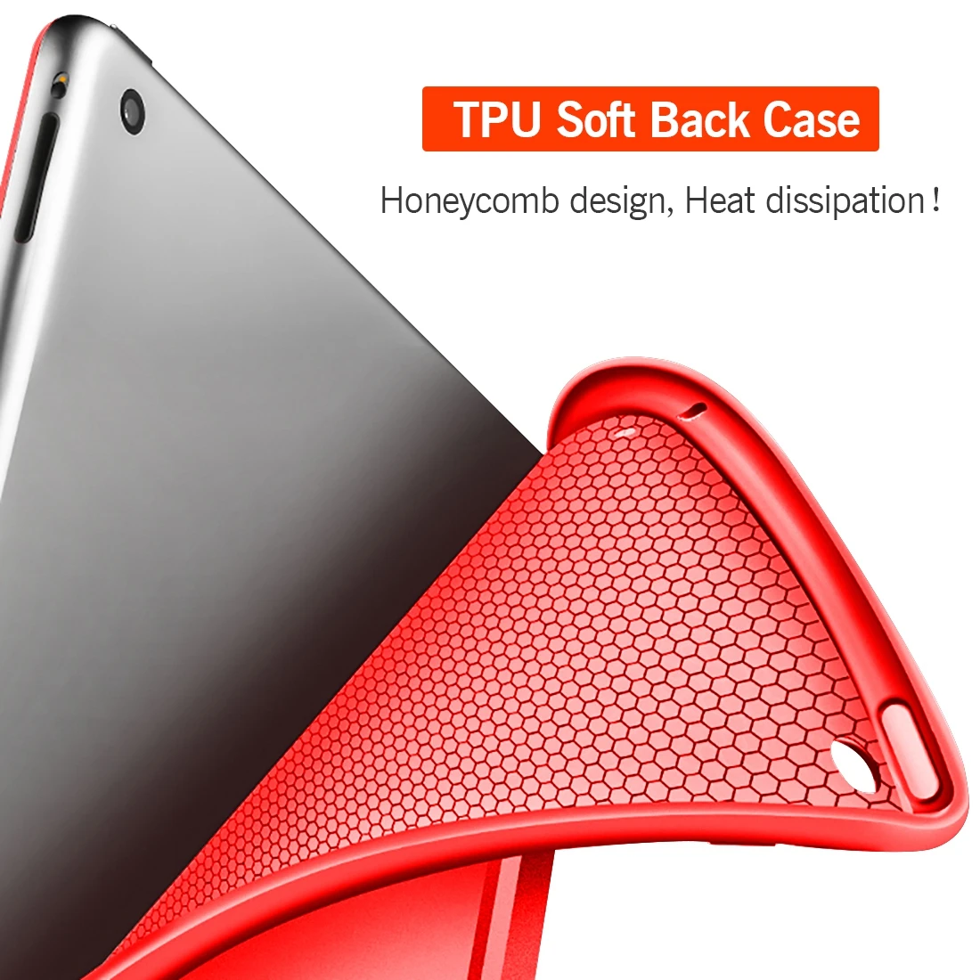 Для iPad Air Чехол Air 2 Air 1 Funda силиконовый мягкий задний Тонкий чехол из искусственной кожи для Apple iPad Air 1 2 5 6 Чехол TriFold Stand Smart Cover