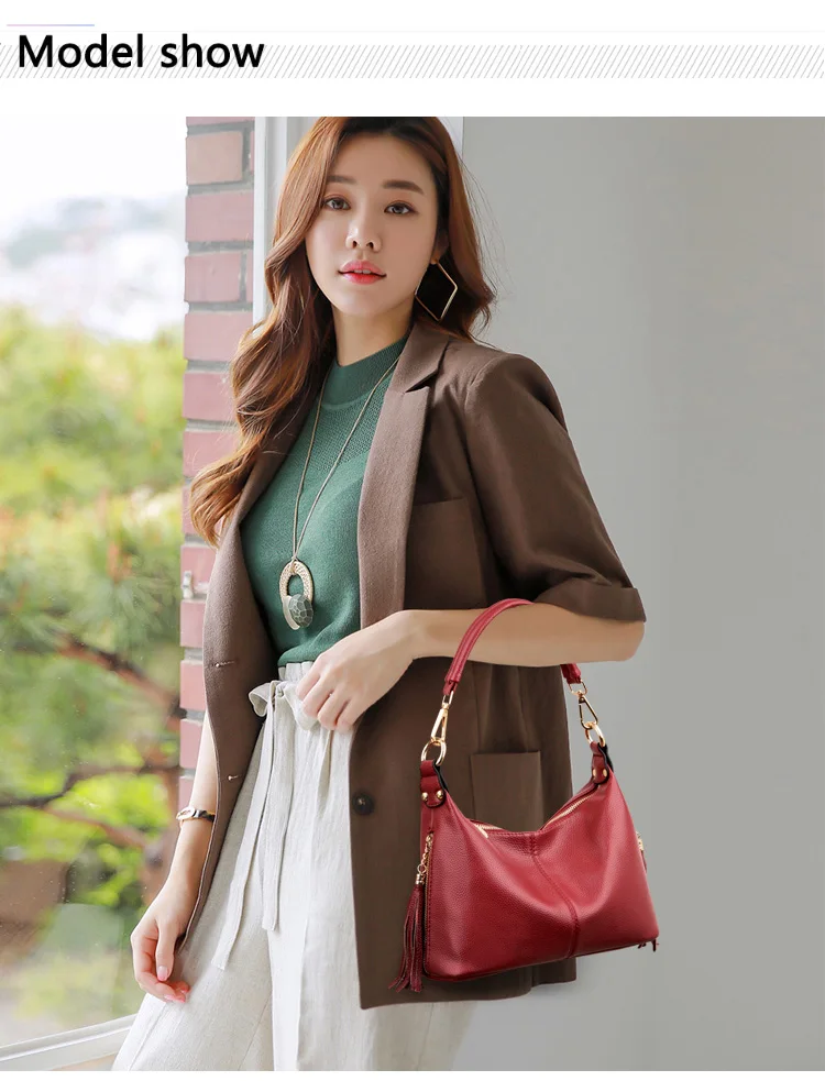 Fashion Tassel Crossbody Bags For Women Messenger Bag Designer Handbags High Quality Female Leather Shoulder Bag Sac A Main