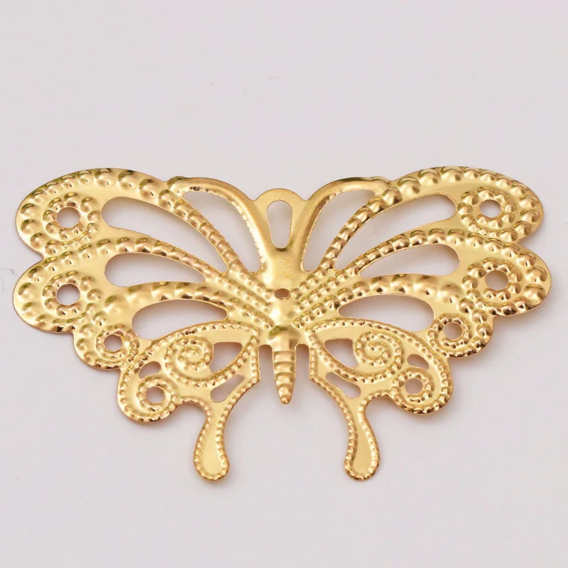 59mm 30Pcs Vintage Butterfly Filigree DIY Metal Connectors Crafts Accessories Charm Pendant | Украшения и аксессуары