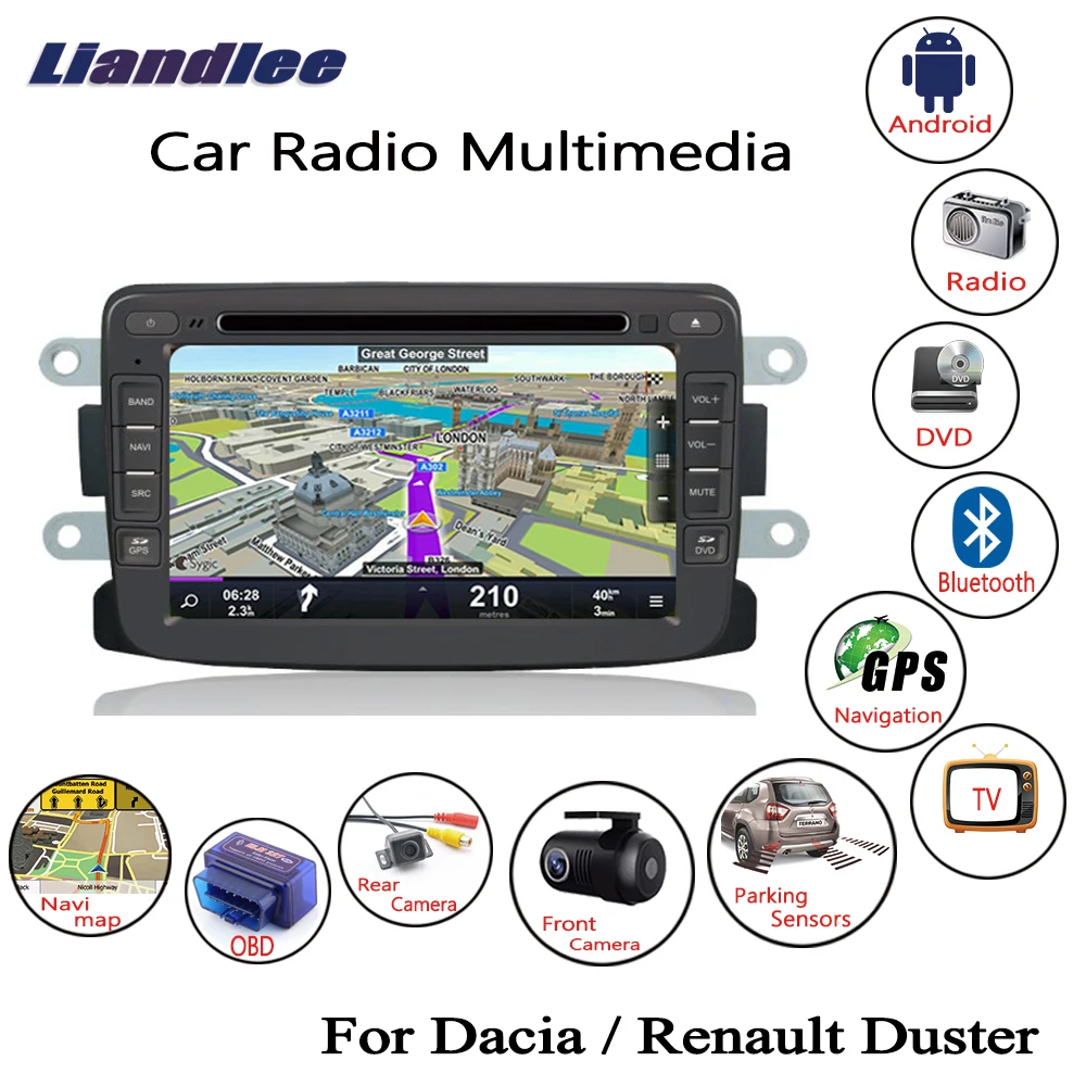 Liandlee для Renault Duster/для Dacia Duster 2011~ Android автомобильный Радио CD dvd-плеер gps Navi навигационные карты камера OBD tv