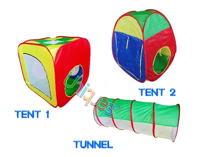 Children's Tent 3-in-1 Baby Play Game House Ten Kids Ocean Ball Pool with Tunnel Outdoor Fun &amp Sport Indoors Best Infant Toys | Игрушки