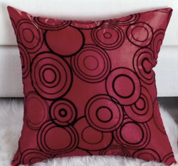 Наволочка бордовая винно красная Φ 45x45|red pillow covers|decorative coverspillows decorative covers |