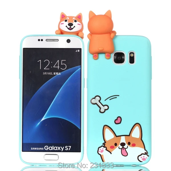 Мягкий чехол C ku из ТПУ с объемным рисунком для Samsung Galaxy S7 EDGE S8 PLUS S9 note 8 A310 A510 J310 J510