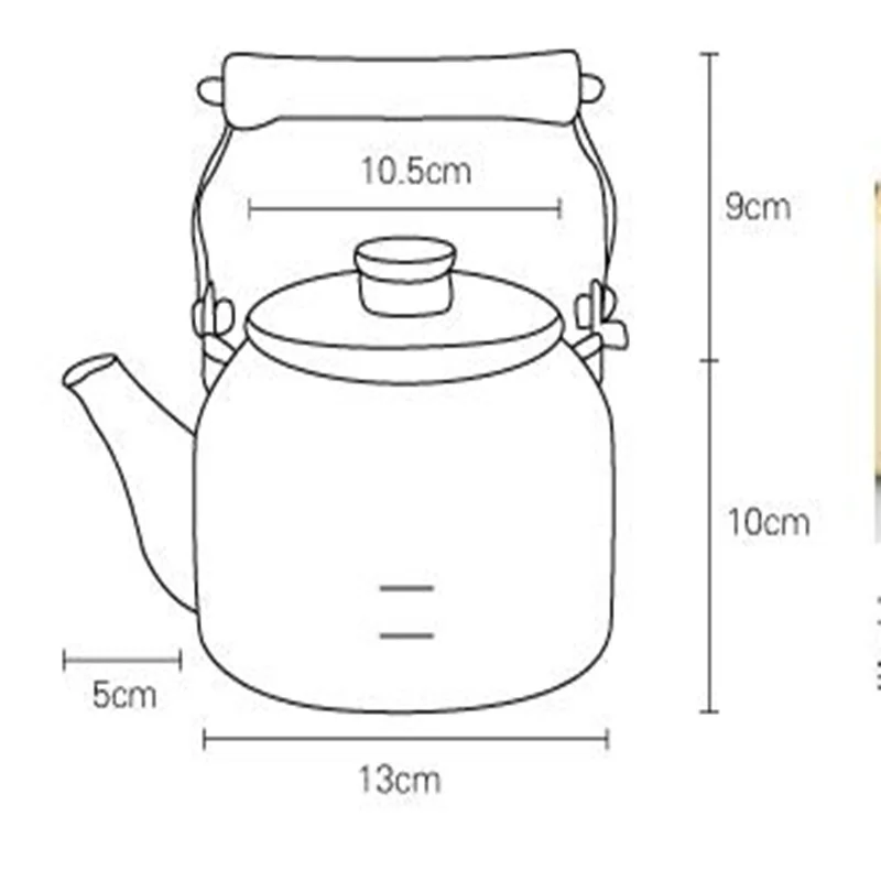 Классический японский стиль горшок 1.5L эмаль чайник кофейник цветочный