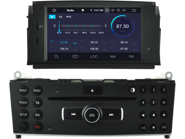 DE В наличии! WITSON Android 10 Octa core PX5 автомобильный DVD плеер для Mercedes Benz C200 C180 W204 2007 GPS