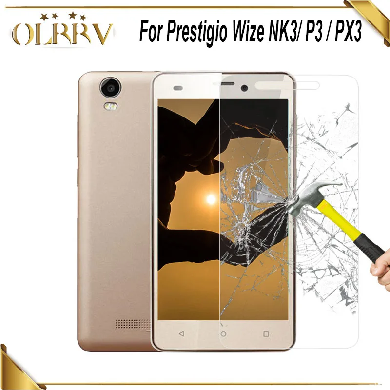 Закаленное стекло для Prestigio Wize PX3 P3 переднее защитная пленка экрана NK3 сменные