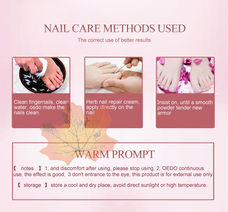 OEDO Herbal Fungal Nail Treatment Essential oil Hand and Foot Whitening Toe Nail Fungus Removal Infection Feet Care TSLM2