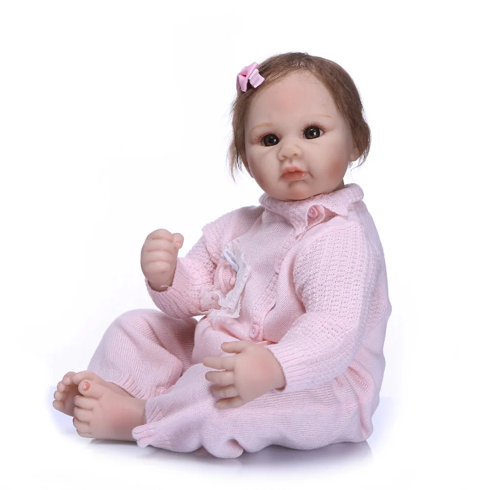 Nicery 20 22 дюйма 50 55 см кукла Bebe Reborn Мягкая силиконовая игрушка для мальчиков и
