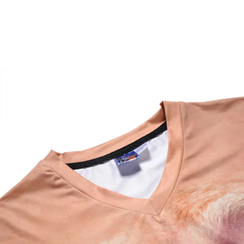 Summer 2018 v-neck european-size creative President 3D printed T-shirt short sleeve loose popular logo men's big size tops tee | Мужская