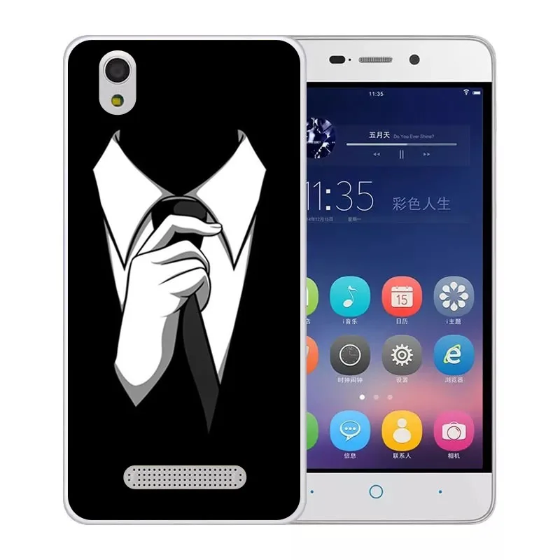 ZTE blade x3 d2 Case Silicon Black Graffiti Painting Soft TPU Back Cover for zte t620 Transparent Phone Bags |