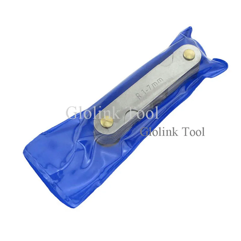 Радиус Gage Калибр Филе Набор R1-6.5/R7-14.5/R15-25/R26-80mm вогнутые выпуклые дуги конец Внутренние Внешние манометры