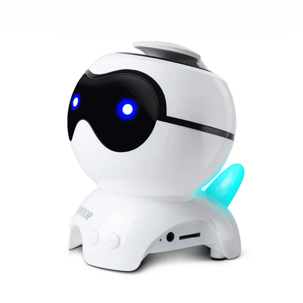 Smart Беспроводной Bluetooth Динамик Робот мини Портативный карты видеокамера