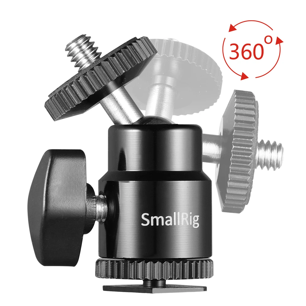 SmallRig 1/" камера Горячий башмак крепление с дополнительным 1/4" винт(2 шт в упаковке) для универсальной Dslr камеры клетка/монитор/ЖК-2059