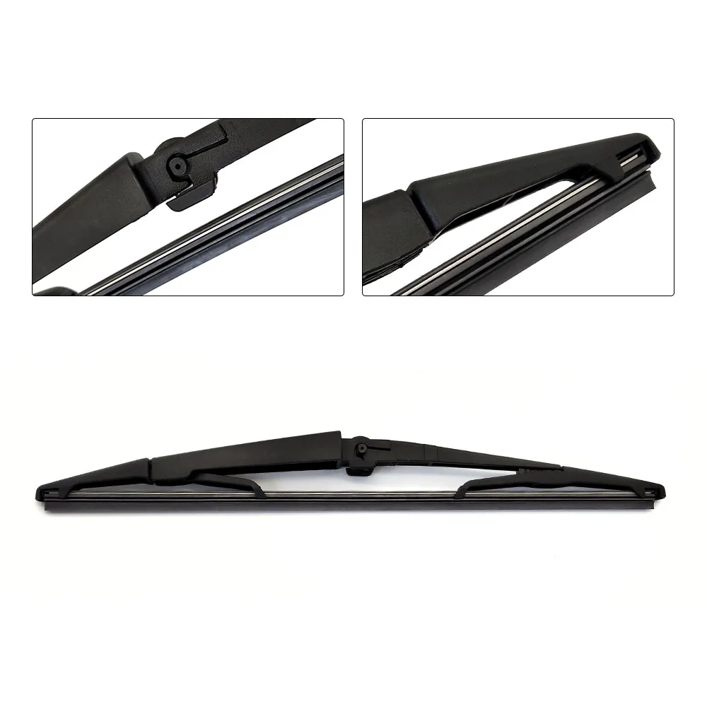 Цзюньхун Задняя щетка стеклоочистителя и Arm для JEEP Commander 2006 2007 2008 2009 2010 лобового стекла автомобиля резиновые автомобильные аксессуары Защита от солнца на заднее стекло