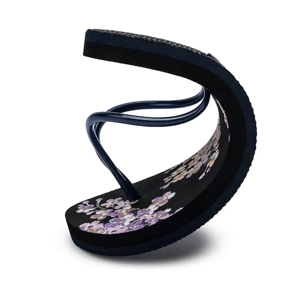 SAGACE/летние Нескользящие шлепанцы с милым принтом для девочек на плоской подошве