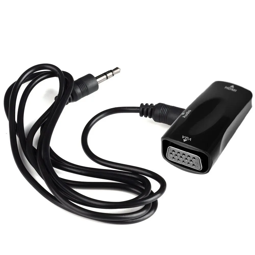 Топ HDMI Женский ПК VGA потоковый медиаплеер 3 5 мм Подключение портативного