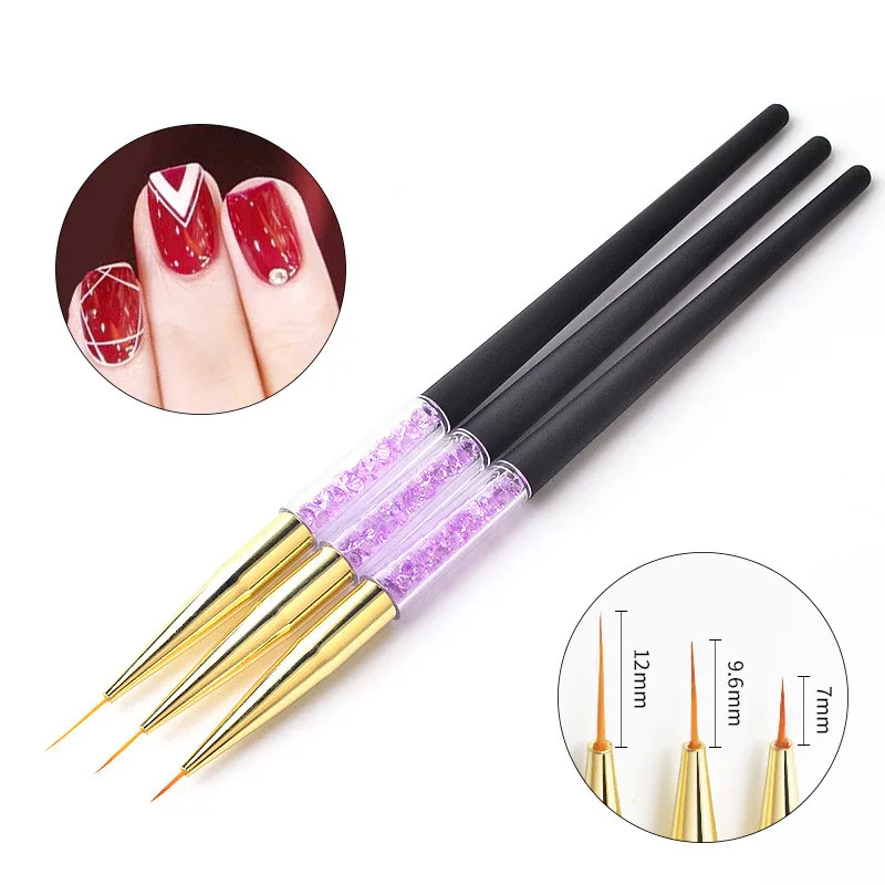 3 шт. в комплекте лайнер для рисования ногтей Раскрашивание УФ гелем ручка