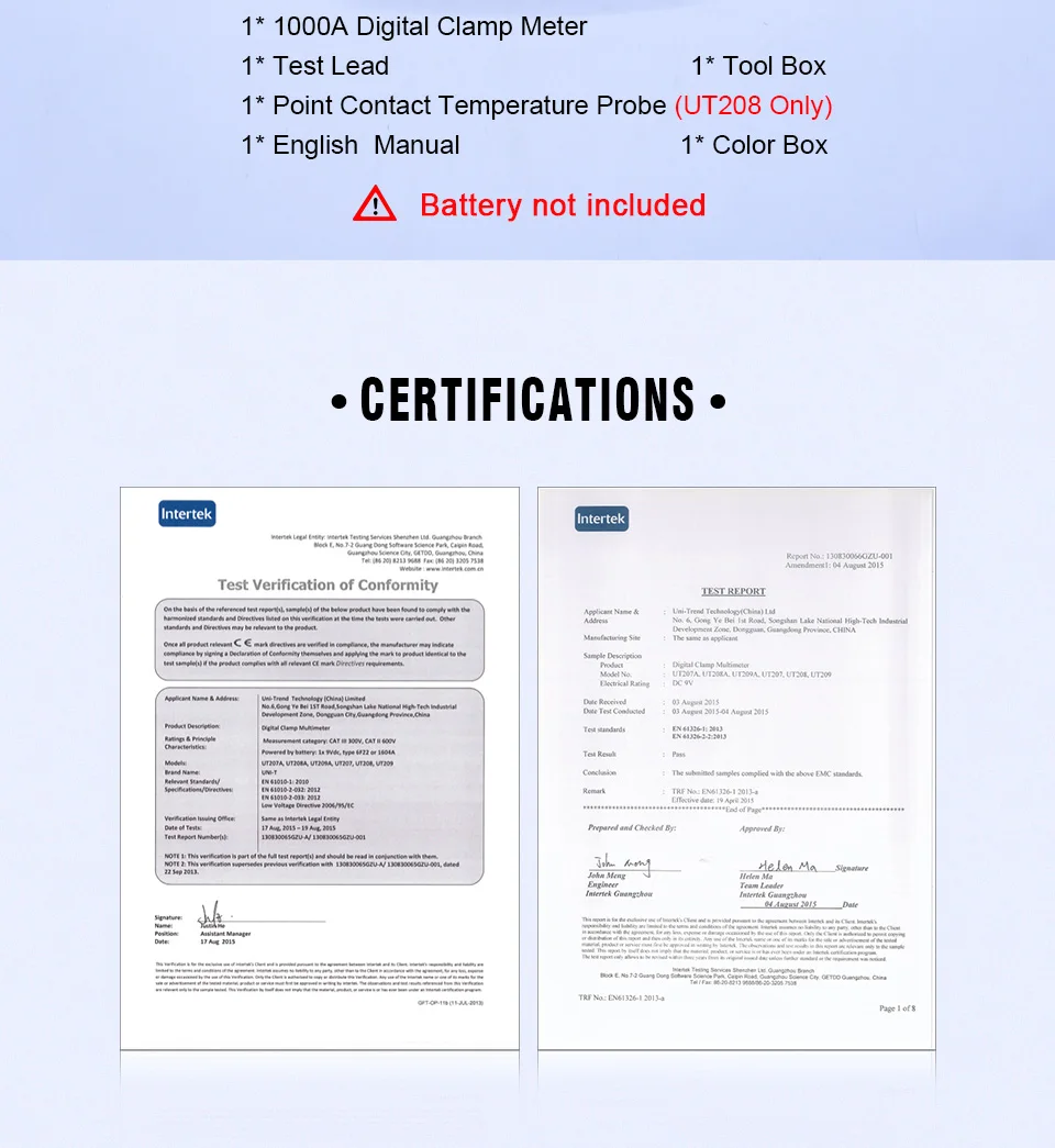 UNI-T UT207/UT208/UT209 промышленный цифровой клещи 1000A 600 в True RMS Автоматический диапазон клещи мультиметры Амперметр Вольтметр