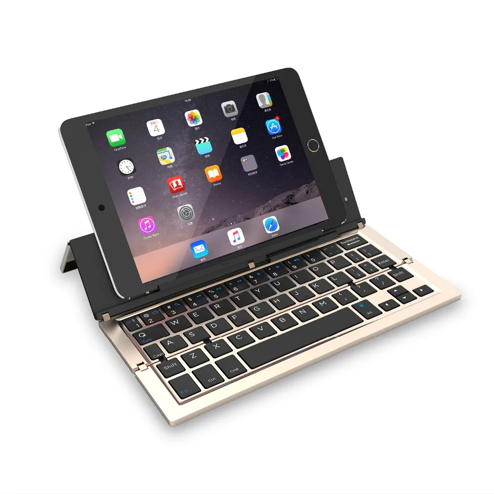 Универсальная беспроводная bluetooth-клавиатура из алюминиевого сплава для iPad, iPhone, samsung, Nokia, IOS, Windows, Android, система, планшет, ПК, телефон