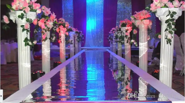 Белые пластиковые римские колонны для свадебных церемоний украшения вечеринок