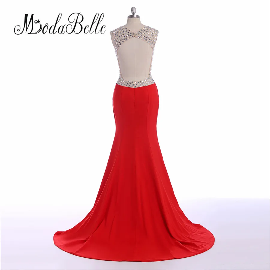Modabelle элегантное на заказ 2017 Кристальное платье для выпускного вечера Русалка