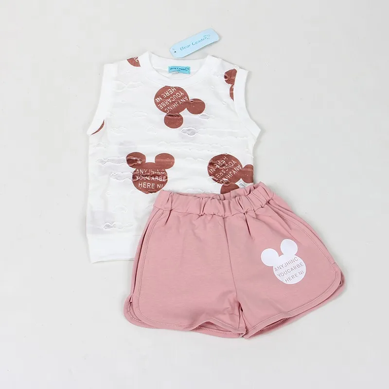 Keelorn Girls Clothing Sets 2020 Fashion Summer Kids Lovely Doll Print T-shirt+Short 2Pcs for Clothes | Детская одежда и обувь