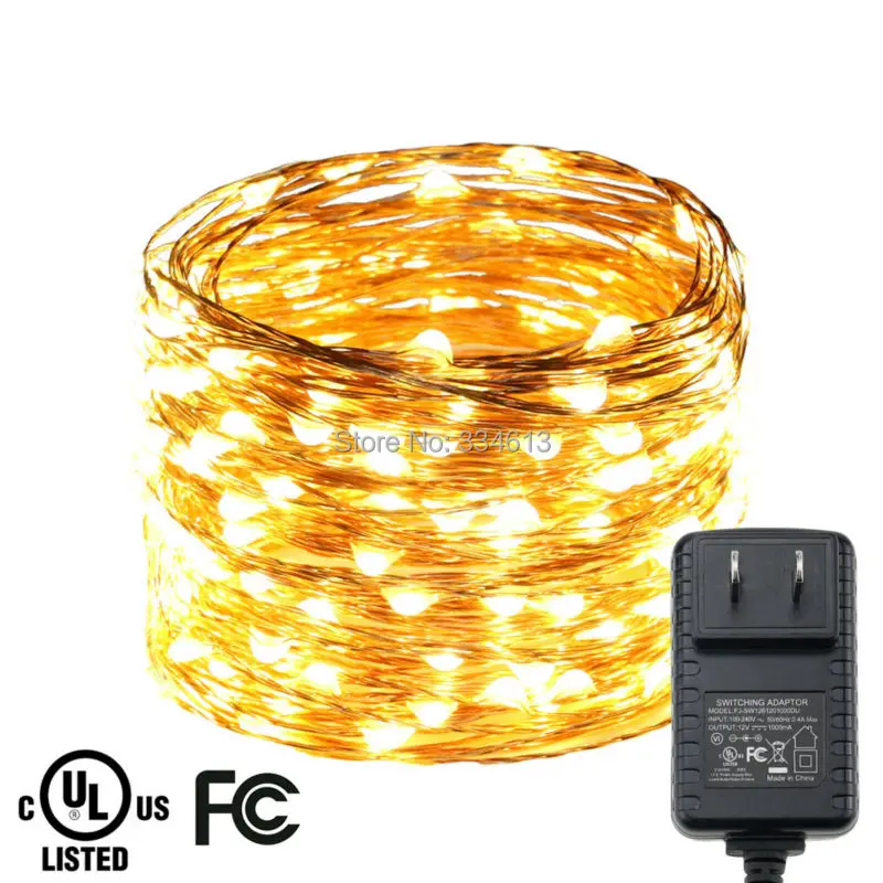 20 м/66FT 200LED медный провод светодиодные сказочные огни декоративные гирлянды