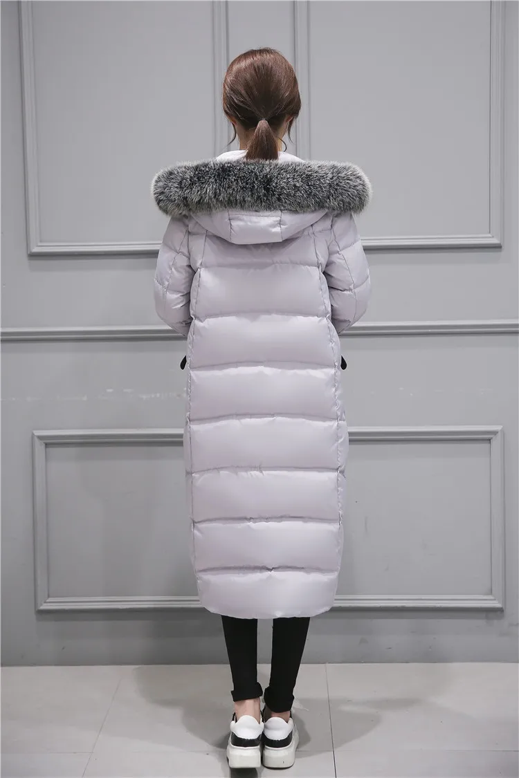 2016 New Winter Collection Jacket Women Slim Female Coat Thicken Parka Hooded Outerwear Fox Fur Collar S-XXL Black Gray | Женская одежда