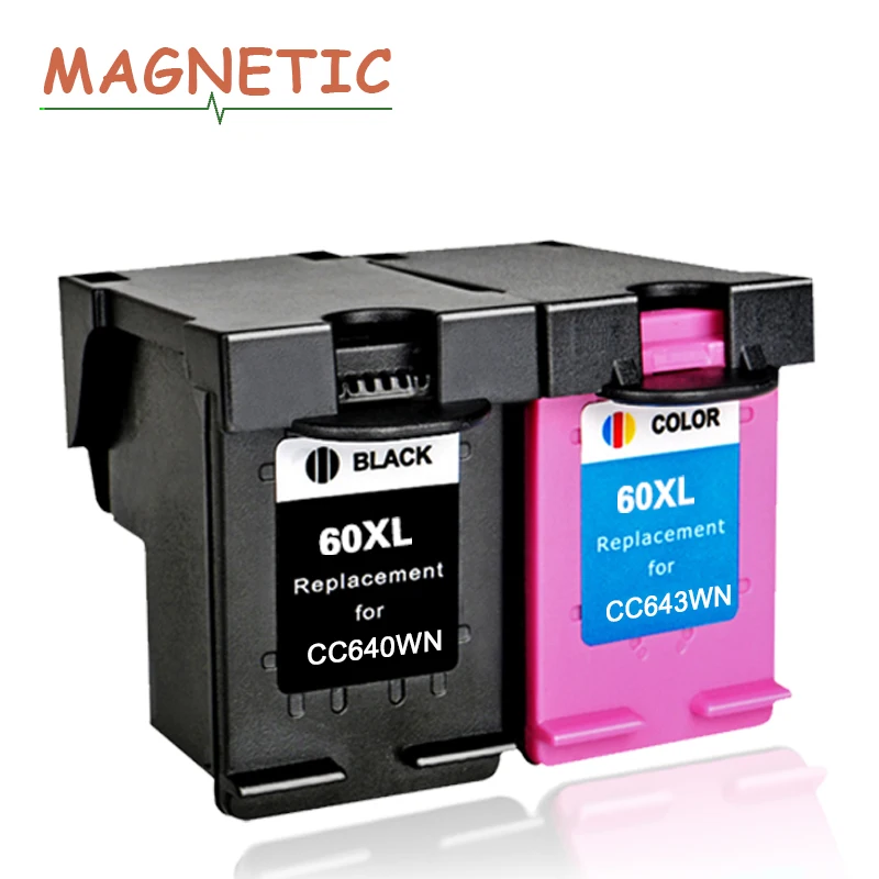 Magnetic Compatible Ink Cartridges For HP60 HP 60 Deskjet F2480 F2420 F4480 F4583 D2660 D2530 F4280 PhotoSmart C4683 printer | Компьютеры