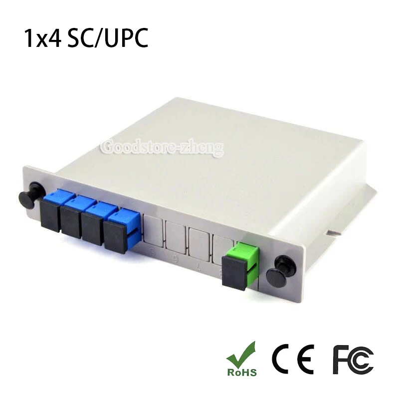 SC/UPC 1*4 Модуль PLC волоконно оптический сплиттер SC/FC/ST/LC разъем разветвителя ПЛК