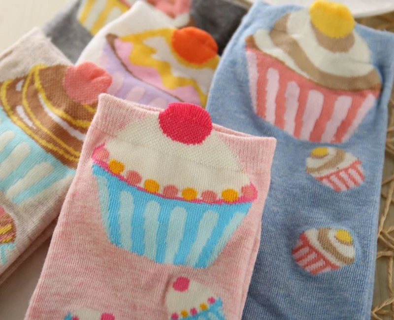 Бесплатная доставка + оптовая продажа летних женских Хлопковых Носков с 3D