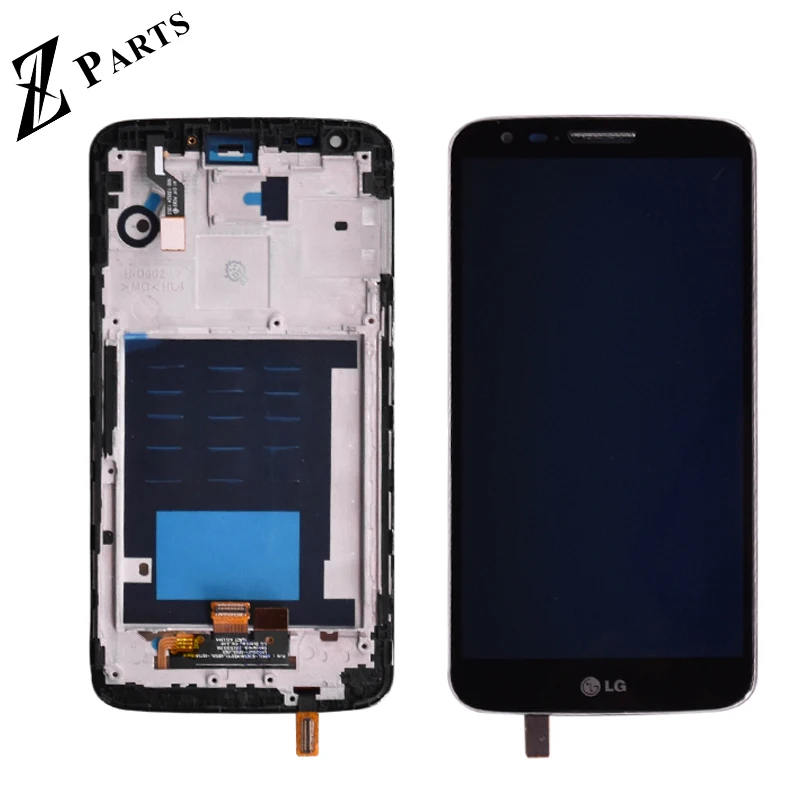 Оригинальный ЖК дисплей для LG G2 D802 сенсорный экран + дигитайзер в сборе с рамкой