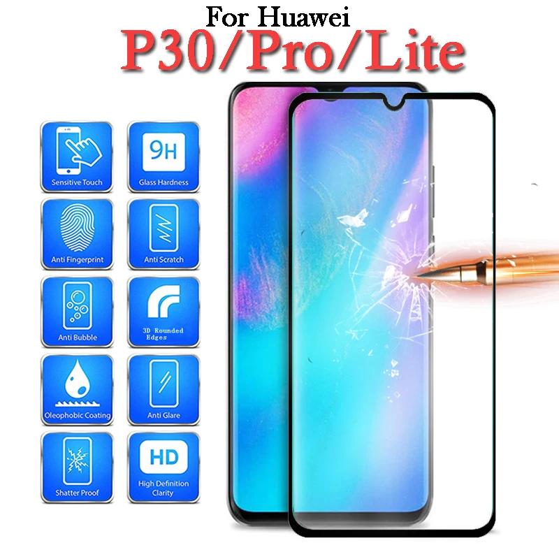 3D Защита экрана для huawei P30 p20 стекло Huavei P 30 Pro 20 Lite светильник из закаленного стекла